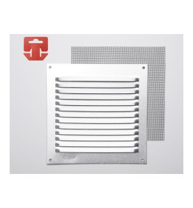 Rejilla con mosquitera. aluminio 0.6 natural 150x150mm (g)