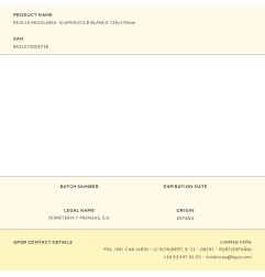 Rejilla regulable. aluminio 0.8 blanco 130x170mm