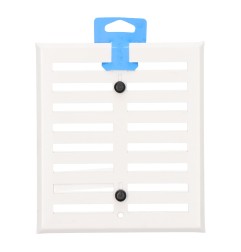 Rejilla regulable. aluminio 0.8 blanco 170x190mm