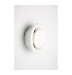 Difusor de empotrar tubo ø125mm regulable koppa acero blanco