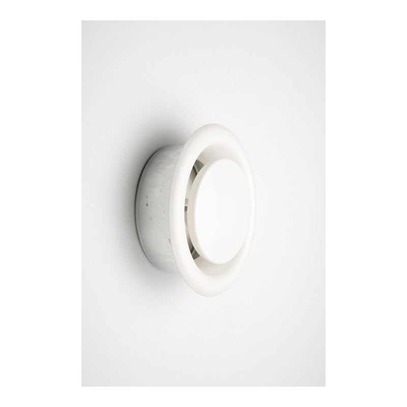 Difusor de empotrar tubo ø125mm regulable koppa acero blanco