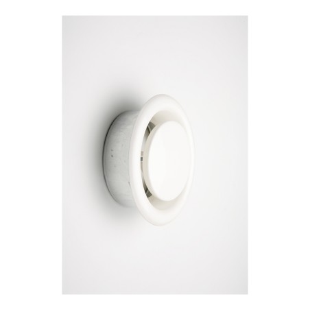 Difusor de empotrar tubo ø125mm regulable koppa acero blanco