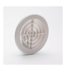 Rejilla empot+clipsar d-10-11cm abs blanco+mosquitera