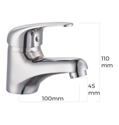 Grifo monomando de lavabo serie saona
