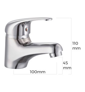 Grifo monomando de lavabo serie saona