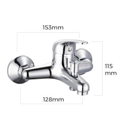 Grifo monomando de bañera empotrado serie saona