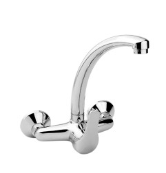 Grifo monomando de cocina caño alto empotrado serie saona