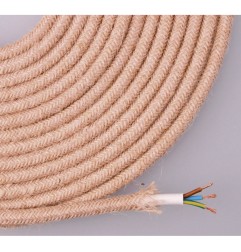 Cable de cuerda de yute tejida y enfundada 3 g 0,75mm 25m euro/m