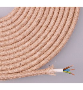 Cable de cuerda de yute tejida y enfundada 3 g 0,75mm 25m euro/m