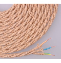 Cable de cuerda de yute tejida y trenzada 3 g 0,75mm 25m euro/m