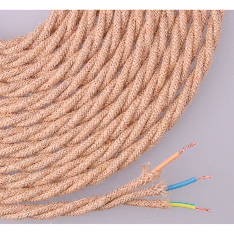 Cable de cuerda de yute tejida y trenzada 3 g 0,75mm 25m euro/m