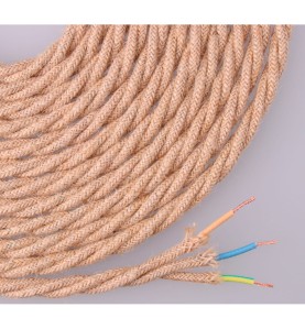 Cable de cuerda de yute tejida y trenzada 3 g 0,75mm 25m euro/m
