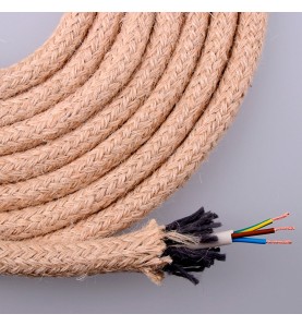 Cable de cuerda de yute redondo 3 g 0,75mm 20m euro/m