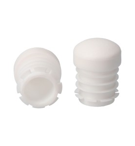 Contera redonda para interior ø28mm blanca