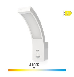 Aplique led con sensor de movimiento 10 w 1654 lm 4000 k ip54 6,6 x 18,8 x 25 cm
