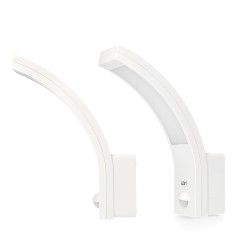 Aplique led con sensor de movimiento 10 w 1654 lm 4000 k ip54 6,6 x 18,8 x 25 cm