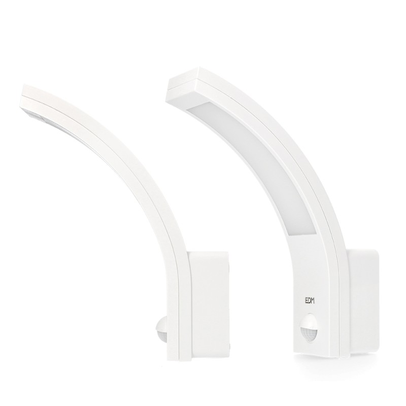 Aplique led con sensor de movimiento 10 w 1654 lm 4000 k ip54 6,6 x 18,8 x 25 cm