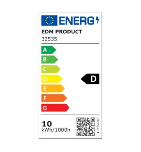 Aplique led con sensor de movimiento 10 w 1654 lm 4000 k ip54 6,6 x 18,8 x 25 cm