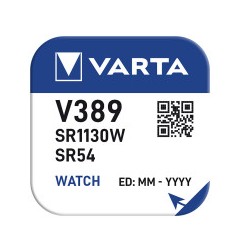 Micro pila de boton silver sr1130w - sr54 - v389 / v10gs 1,55v (blister 1 unid.) ø11,6x3,1mm