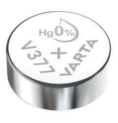 Micro pila de boton silver sr66 - v377 1,55v (blister 1 unid.) ø6,8x2,5mm