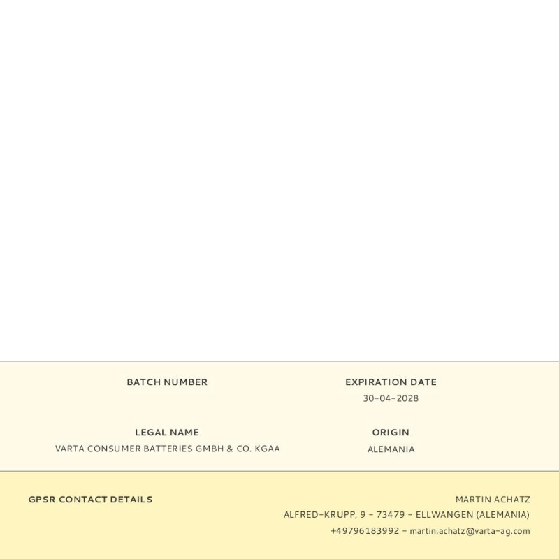 Micro pila de boton silver sr58 - v361 1,55v (blister 1 unid.) ø7,9x2,1mm