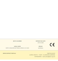 Micro pila de boton silver sr41 - v384 1,55v (blister 1 unid.) ø7,9x3,6mm