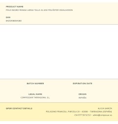 Polo negro manga larga talla-xl 65% poliéster 35%algodon