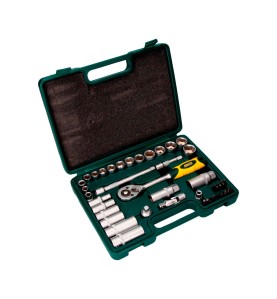 Juego 40 pcs de bocallaves y accesorios de 3/8" cromo vanadio ek502 mota