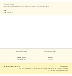 Llave de carraca encastre 1/2" 45 dientes cromo vanadio ec6 mota