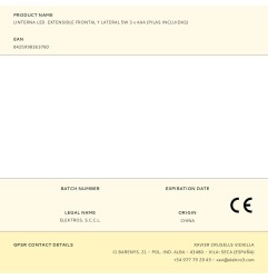 Linterna led extensible frontal y lateral 5w 3 x aaa (pilas incluidas)