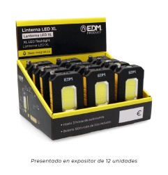 Linterna led xl con imán telescópico, recargable