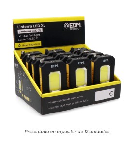 Linterna led xl con imán telescópico, recargable