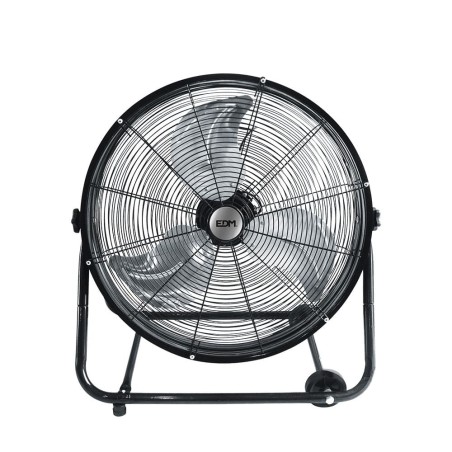 Ventilador industrial de suelo, con ruedas, negro 180 w 59,8 db aspas ø60 x 70 cm