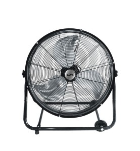Ventilador industrial de suelo, con ruedas, negro 180 w 59,8 db aspas ø60 x 70 cm