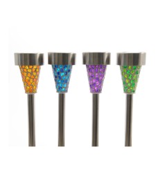 Estaca solar mosaico exterior 39cm colores / modelos surtidos