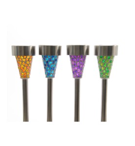 Estaca solar mosaico exterior 39cm colores / modelos surtidos