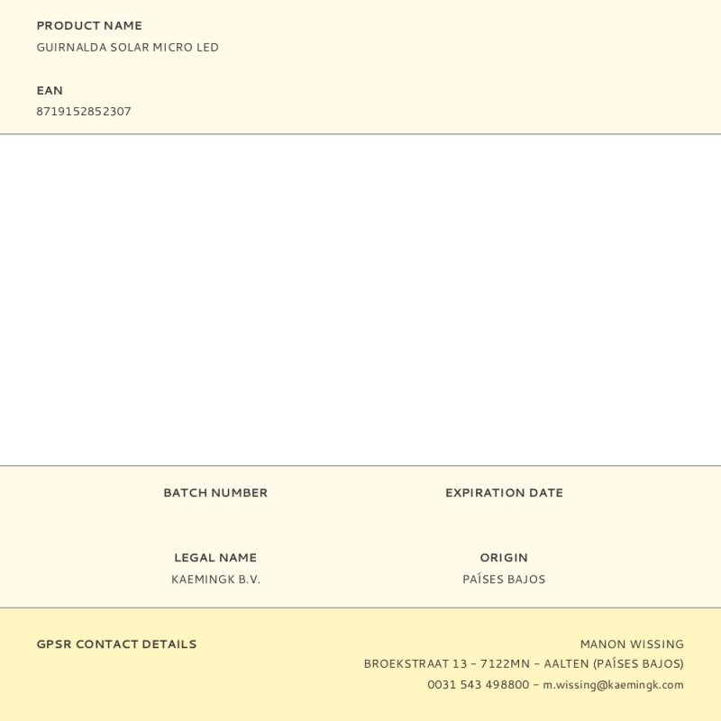 Guirnalda solar micro led