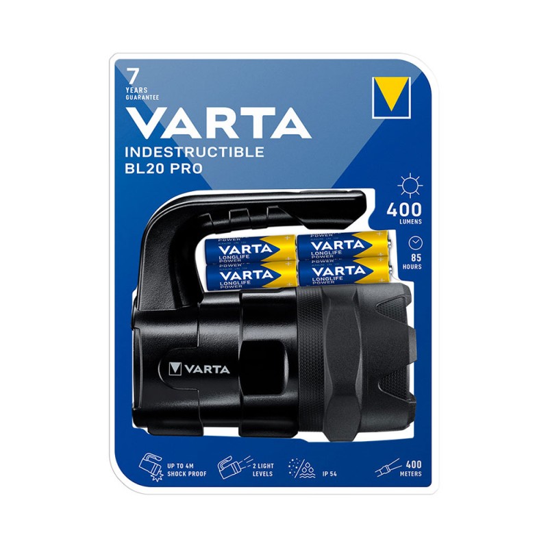 Linterna varta indestructible bl20 6w