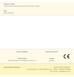 Conmutador luminoso estanco ip54 (retractilado)