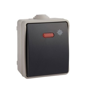 Pulsador luminoso estanco ip54 (retractilado)