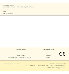 Pulsador luminoso estanco ip54 (retractilado)