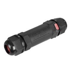 Conector para empalmes para exterior con valvula anticondensacion 10x2,6cm 3p ip68 black series solera (retractilado) ce-3pv