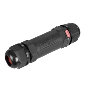 Conector para empalmes para exterior con valvula anticondensacion 10x2,6cm 3p ip68 black series solera (retractilado) ce-3pv