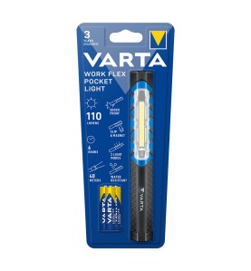 Linterna varta work flex pocket light 110lm