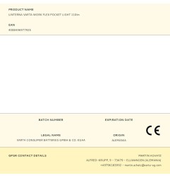 Linterna varta work flex pocket light 110lm