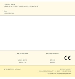 Bombilla incandescente reflectora r50 e14 40 w