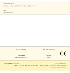 Bombilla incandescente reflectora r50 e14 60 w
