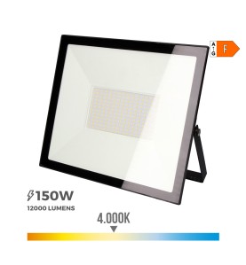 Foco proyector led 150 w 12000 lm 4000 k luz dia 35 x 31 x 4,5 cm