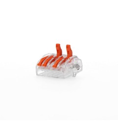Conector empalme 5 tomas de 0,75a 2,5mm, 5 uds