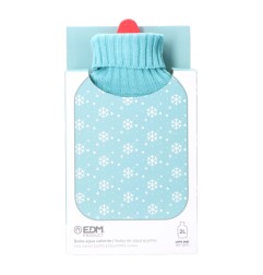 Bolsa de agua caliente 2 l modelo azul copos blancos